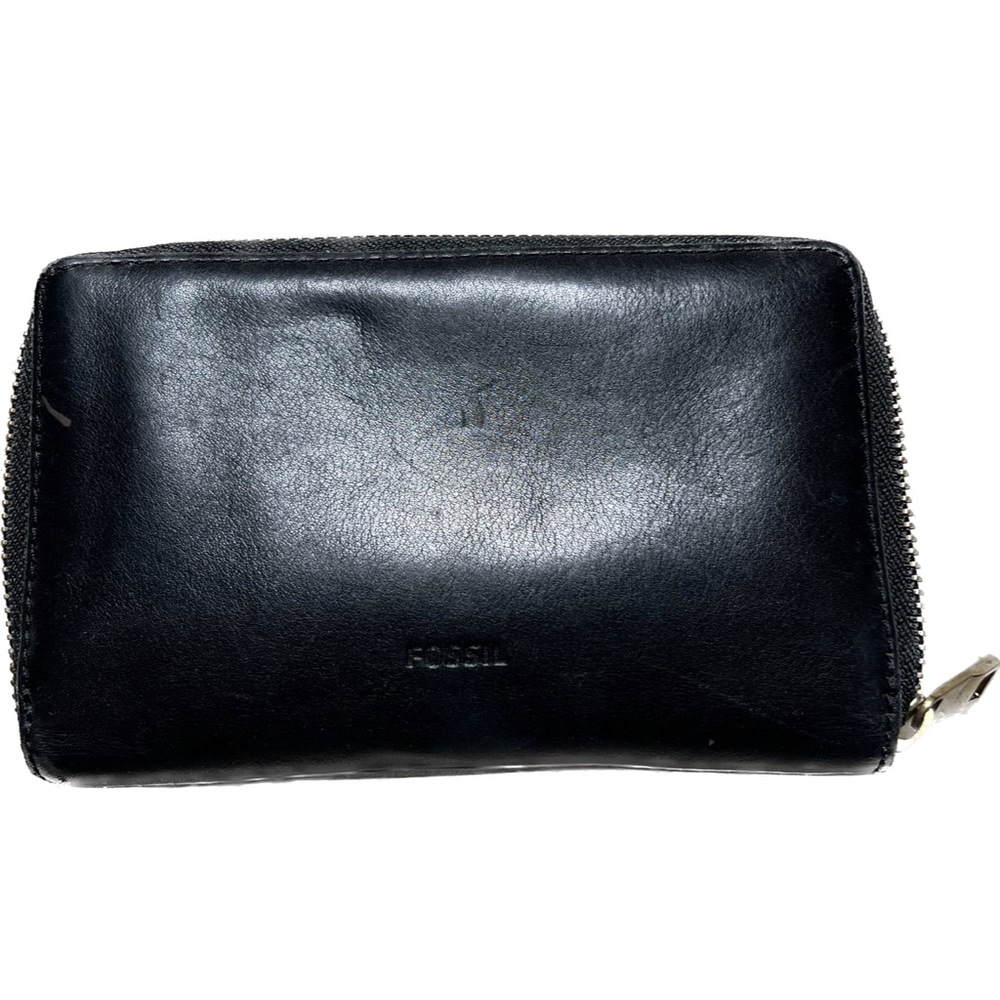 Fossil Black Leather Small Wallet